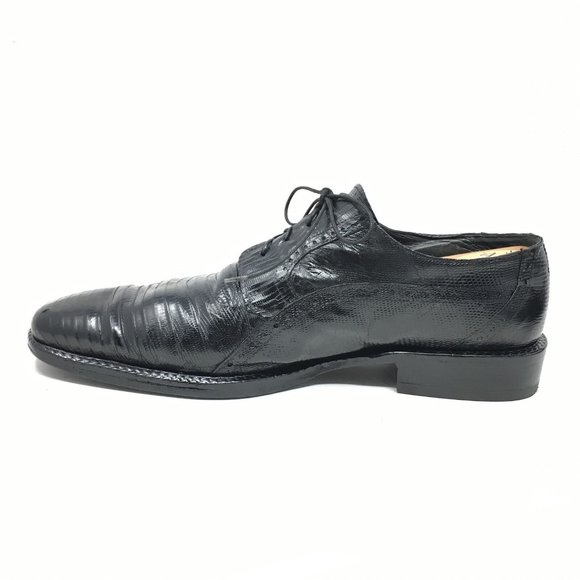 David Eden Oxfords Shoes Size 10 Black Full Lizard main image 7